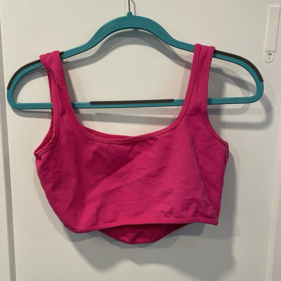 Altar'd State Small Crop Tank Top Pink Women Boho Festival Wear - Picture 2 of 5